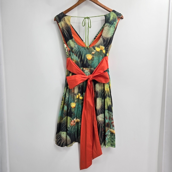 Eva Franco Venus Fly Trap Cactus Print Dress - Picture 7 of 14